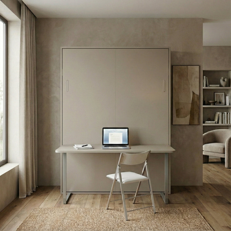 Wall Bed with Desk, UK King Size