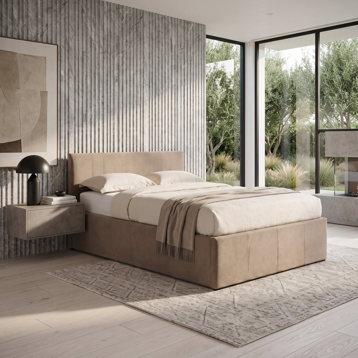 Side Lift Storage Bed, UK King Size