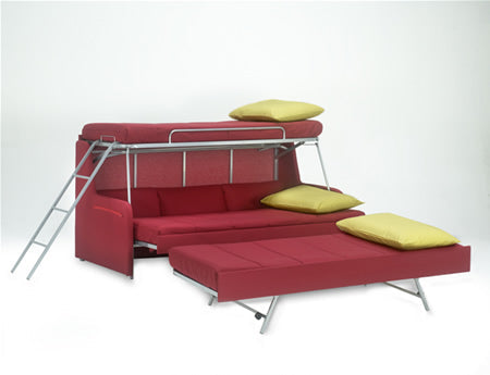 Italian Sofa that Converts into Bunk Beds, Sleeps 3