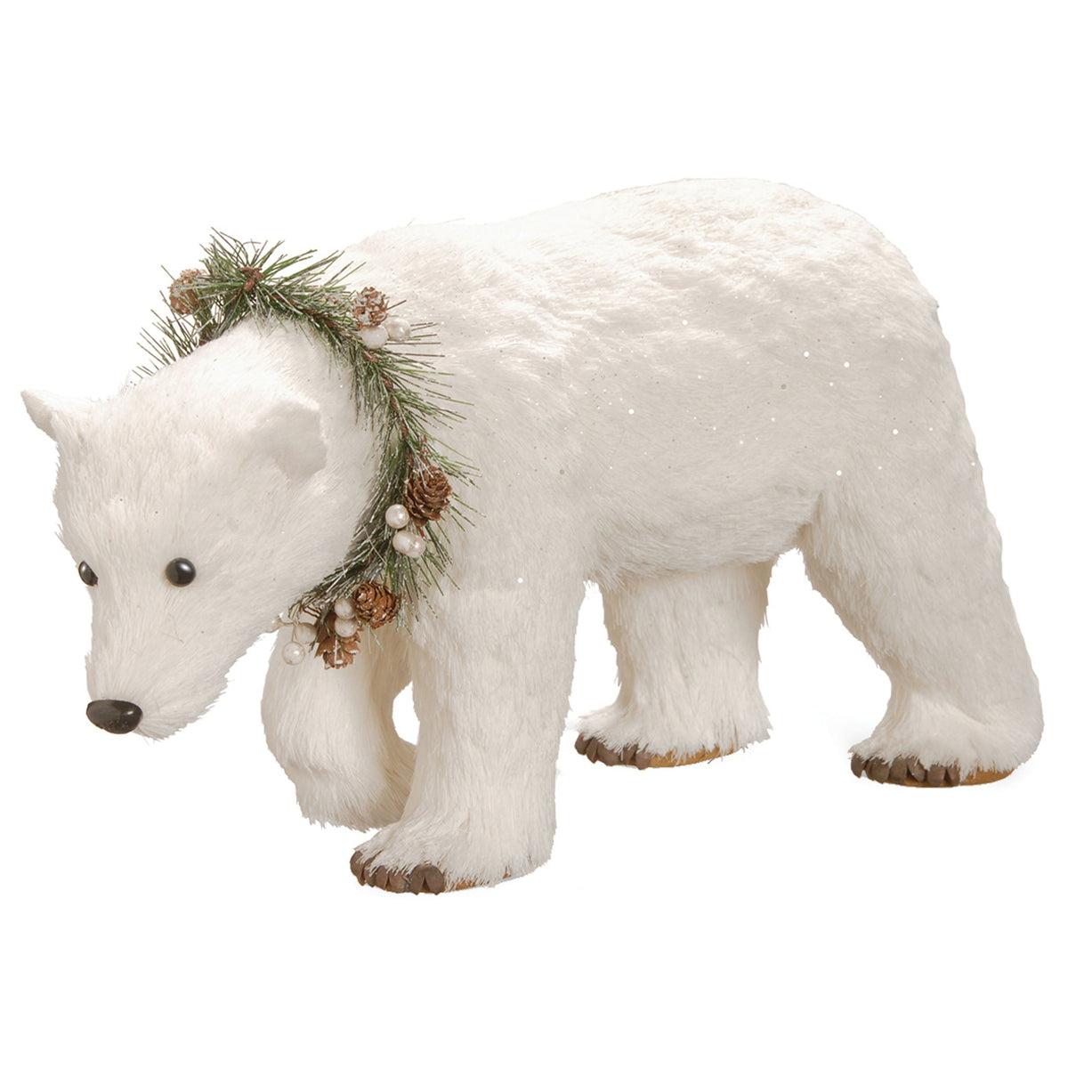 Polar Bear Christmas Figure, 23 cm